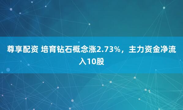 尊享配资 培育钻石概念涨2.73%，主力资金净流入10股